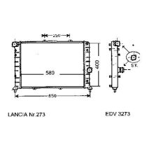 NEU + Kühler Lancia Lybra / Wagon 1.9JTD / 2.0 - 20V Klimaanlage / Automatic - 9.99 - 8.xx - Kühlsystem Wasser