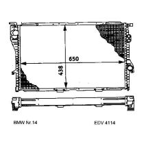 NEU + Kühler BMW 7 E 38 725 TDS - M 51 Klimaanlage / Automatic / Schaltgetriebe - 9.95 - 8.94 - BMW 5 E 39 525