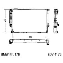 NEU + Kühler BMW 8 E 31 840 / 850 CI Klimaanlage / Automatic - 9.93 - 8.xx - Kühlsystem Wasserkühler / Radiato