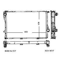 NEU + Kühler BMW 5 E 39 540 - 4.4 Schaltgetriebe - 9.96 - 8.xx - Kühlsystem Wasserkühler / Radiator + + + NEU