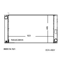 NEU + Kühler BMW 5 E 60 520 / 525 / 530 Klimaanlage / Automatic - 9.03 - 8.xx - Kühlsystem Wasserkühler / Radi