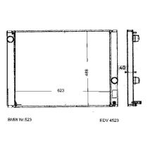 NEU + Kühler BMW 5 E 60 545 Klimaanlage / Schaltgetriebe - 9.03 - 8.xx - Kühlsystem Wasserkühler / Radiator +