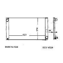 NEU + Kühler BMW 5 E 60 525 D / 530 D Klimaanlage / Automatic - 9.03 - 8.xx - Kühlsystem Wasserkühler / Radiat