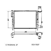 NEU + Kühler Citroen AX / First 1.1 / 1.4 Schaltgetriebe - 9.91 - 8.xx - Kühlsystem Wasserkühler / Radiator 39