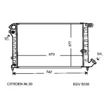 NEU + Kühler Peugeot 306 1.9D / TD / XRD / XTD Klima / Schaltgetriebe - 9.97 - 8.xx - Kühlsystem Wasserkühler