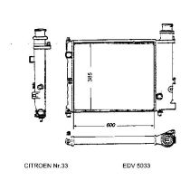 NEU + Kühler Citroen BX - 15 / 16 / 19 1.5 / 1.6 / 1.7 / 1.9 / RS / RD / GT / TRS / TRI / GTI Klima / Automati