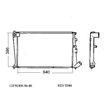 NEU + Kühler Citroen XM 2.0 - 16V / 2.1D / 3.0 V6 / 24V Klima / Automatic / Schaltgetriebe - 9.89 - 8.xx - Peu