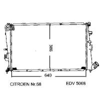 NEU + Kühler Citroen XM 2.0 / 3.0 V6 / 24V Klima / Automatic - 9.95 - 8.xx - Wasserkühler / Radiator / 1301GX