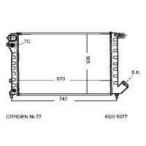 NEU + Kühler Citroen Berlingo / Xsara 1.9D / TD / 2.0HDi Klima / Schaltgetriebe - 9.99 - 8.xx - Kühlsystem Was