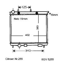 NEU + Kühler Citroen C 3 1.4 HDi Klima / Schaltgetriebe - 9.02 - 8.xx - Kühlsystem Wasserkühler / Radiator 402