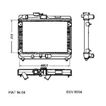 NEU + Kühler Fiat Ritmo 65 / 75 CL 1.3 / 1.5 Schaltgetriebe / Automatic - 9.77 - 8.82 - Seat Panda / Ronda SX