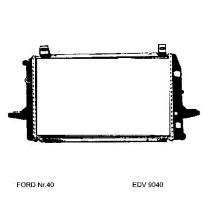 NEU + Kühler Ford Sierra MK 1 1.6 / 1.8 / 2.0 Automatic - 9.84 - 8.86 - Kühlsystem Wasserkühler / Radiator ...