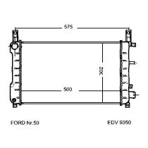 NEU + Kühler Ford Fiesta MK 3 1.0 / 1.1 / 1.3 / 1.4 CFi / EFi Schaltgetriebe / Automatic / Klimaanlage - 9.88