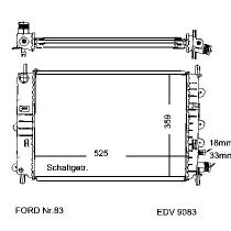 NEU + Kühler Ford Escort MK 5 + Cabrio 1.4 / 1.6 / 16V Automatic / Klimaanlage - 9.90 - 8.95 - Ford Orion MK 3