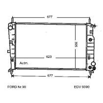 NEU + Kühler Ford Mondeo MK 1 2.5 - V6 Automatic / Klimaanlage - 9.94 - 8.95 - Kühlsystem Wasserkühler / Radia