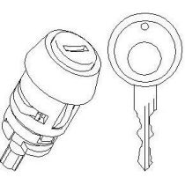 Lenkradschloß Zylinder VW Passat / Santana 32 / 33 / 32B / 35i .1 - 9.77 - 8.91 - VW LT Transporter 251 - 9.79