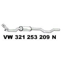 Vorschalldämpfer VW Passat / Santana / Audi 80 82 / 32 / 33 / 32B - VW / Audi 9.71 - 8.88 - Mittel - Resonanz