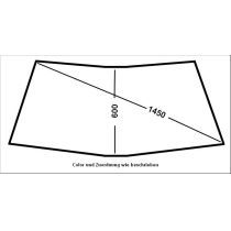 Windschutzscheibe Audi 100 C1 / 803 klar - 9.xx - 8.76 - Autoglas / Verglasung - gebraucht