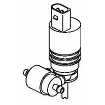 NEU + Wascher Pumpe 12V WischWasch Seat Arosa / Leon / Ibiza / Alhambra 1J6 955 651 1T0 955 651 A auch Audi /