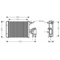 NEU + Wärmetauscher / Heizung Citroen C25 / Fiat Ducato 280 / Peugeot J 5 m. Druckregelventil 7619387