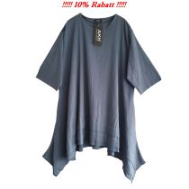 LAGENLOOK TUNIKA Shirt blau Baumwolle AKH Fashion