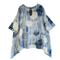 LAGENLOOK Sommer SHIRT Leinenmix Damen Mode