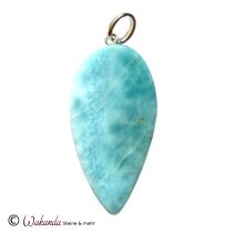 Larimar Anhänger mit Silberöse (925 Silber)