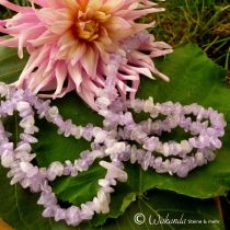 Lavendel-Amethyst Splitterkette XL 90 cm (gerundete Splitter)