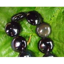 Regenbogenobsidian Button 12 mm, 10er Pack