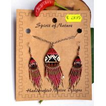 Schmuckset Indianer (Kette und Ohrhänger)