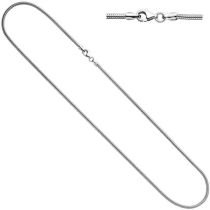 Schlangenkette 925 Silber 1,6 mm 42 cm Halskette Silberkette Karabiner