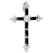 Anhänger Kreuz 925 Sterling Silber mit Zirkonia Silberkreuz