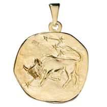 Anhänger Sternzeichen Stier 333 Gold Gelbgold Sternzeichen Anhänger