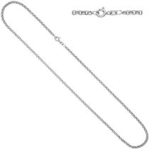 Erbskette 925 Sterling Silber 2,5 mm 70 cm Halskette Federring