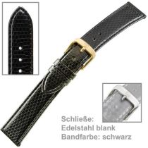 Uhrenarmband Ladies 18 mm in Schwarz