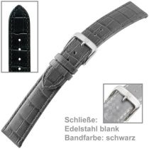 Uhrenarmband Men 22 mm schwarz