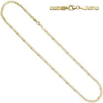 Halskette Kette 333 Gold Gelbgold 45 cm - 3,4 mm Goldkette Karabiner