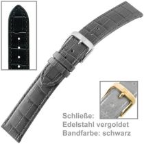 Uhrenarmband Ladies 16 mm schwarz