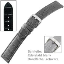 Uhrenarmband Men XL, schwarz 18 mm