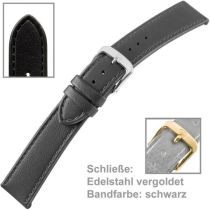 Uhrenarmband, Ladies 18 mm schwarz