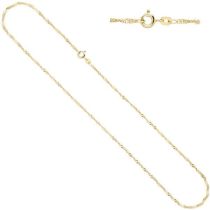 Singapurkette 585 Gelbgold 1,8 mm 45 cm Goldkette Federring