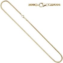 Zopfkette 585 Gelbgold 45 cm - 2,6 mm Halskette Karabiner