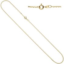 Ankerkette 333 Gelbgold 1,6 mm 45 cm Gold Kette Halskette Federring