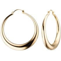 Creolen rund 333 Gold Gelbgold 39,8 mm Goldohrringe Goldcreolen