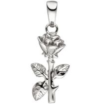 Anhänger Rose 925 Sterling Silber Silberanhänger