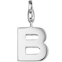 Einhänger Buchstabe B 925 Sterling Silber Anhänger für Bettelarmband