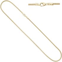 Schlangenkette aus 585 Gelbgold 1,9 mm 42 cm Gold Kette Halskette Goldkette