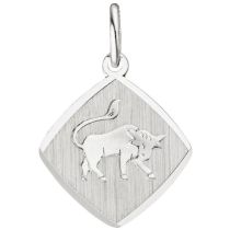 Anhänger Sternzeichen Stier 925 Sterling Silber teilmattiert