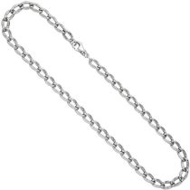 Lang-Panzerkette 925 Sterling Silber 7,3 mm 45 cm Kette Halskette