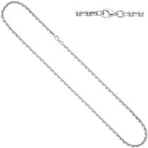 Ankerkette 925 Silber diamantiert 3,4 mm 45 cm Halskette Silberkette